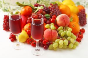 新鮮な果実とワイン
