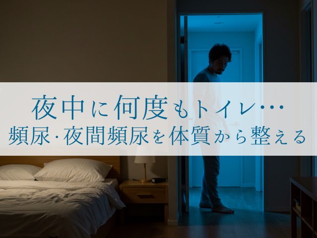 夜中に何度もトイレ… 頻尿・夜間頻尿を体質から整える