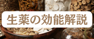 生薬の効能解説