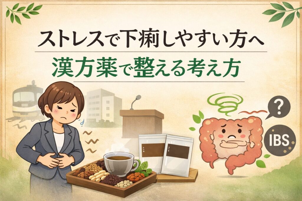 ストレスで下痢しやすい方へ/漢方薬で整える考え方