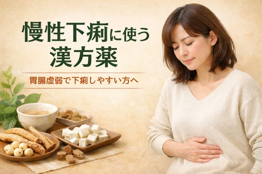 慢性下痢に使う漢方薬・胃腸虚弱で下痢しやすい方へ