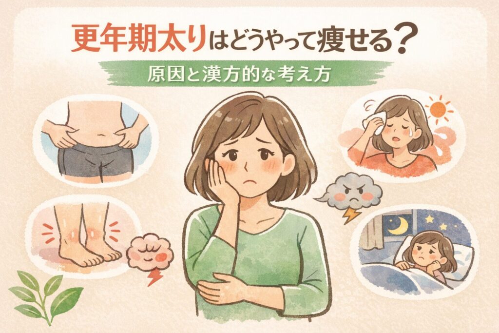 更年期太りはどうやって痩せる？原因と漢方的な考え方