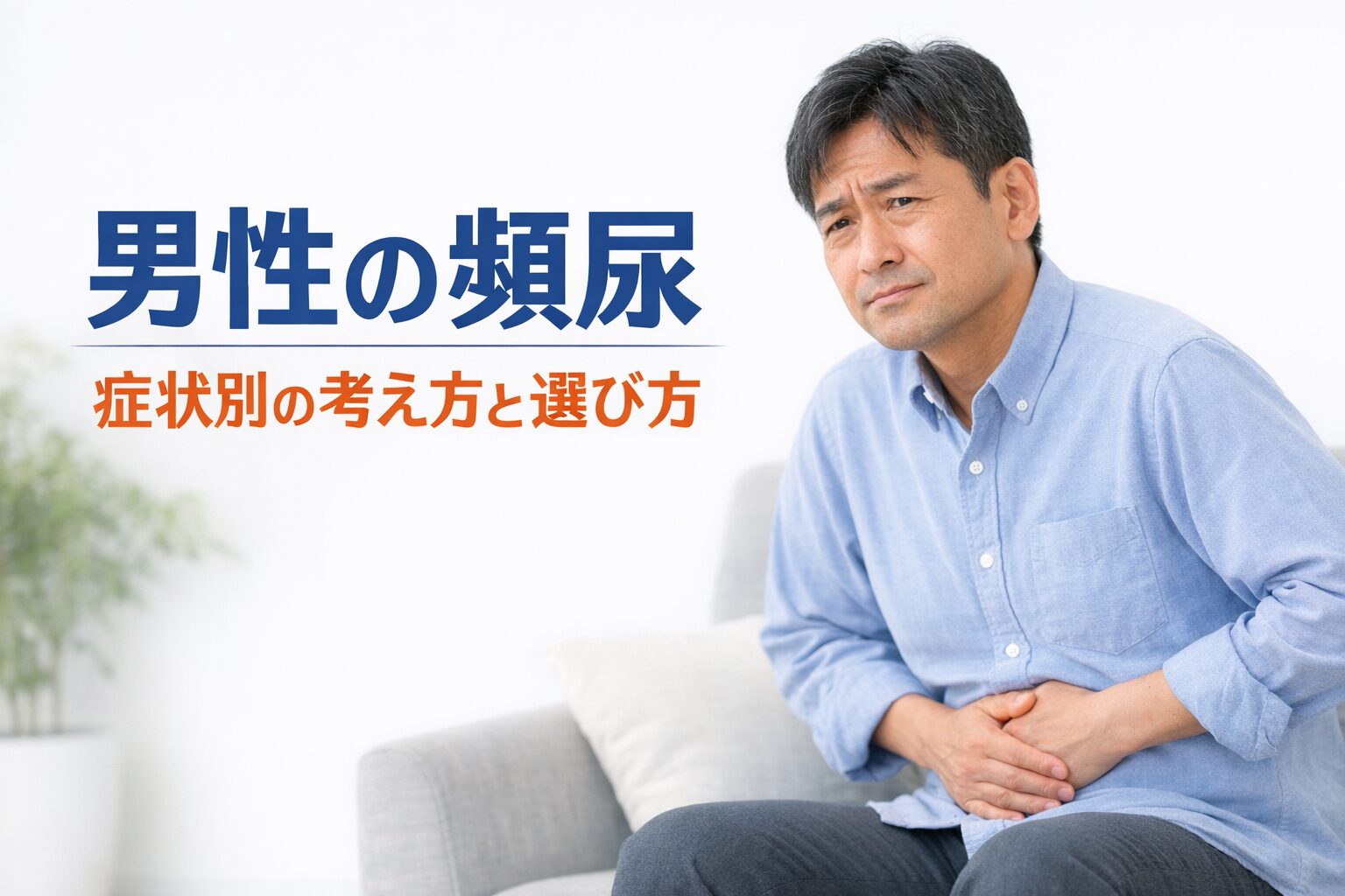男性の頻尿・症状別の考え方と選び方